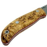 The NEW TBS Timberwolf Bushcraft Knife - DC4 & Firesteel - Curly Birch