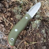 The NEW TBS Timberwolf Knife - The Ultimate All Rounder - Black Micarta - DC4 & Firesteel Edition