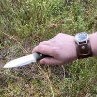 The NEW TBS Timberwolf Knife - The Ultimate All Rounder - Black Micarta - DC4 & Firesteel Edition