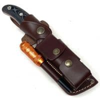 The NEW TBS Timberwolf Knife - The Ultimate All Rounder - Black Micarta - DC4 & Firesteel Edition