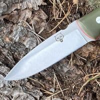 The NEW TBS Timberwolf Knife - The Ultimate All Rounder - Black Micarta - DC4 & Firesteel Edition