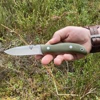 The NEW TBS Timberwolf Knife - The Ultimate All Rounder - Green G10 - DC4 & Firesteel Edition