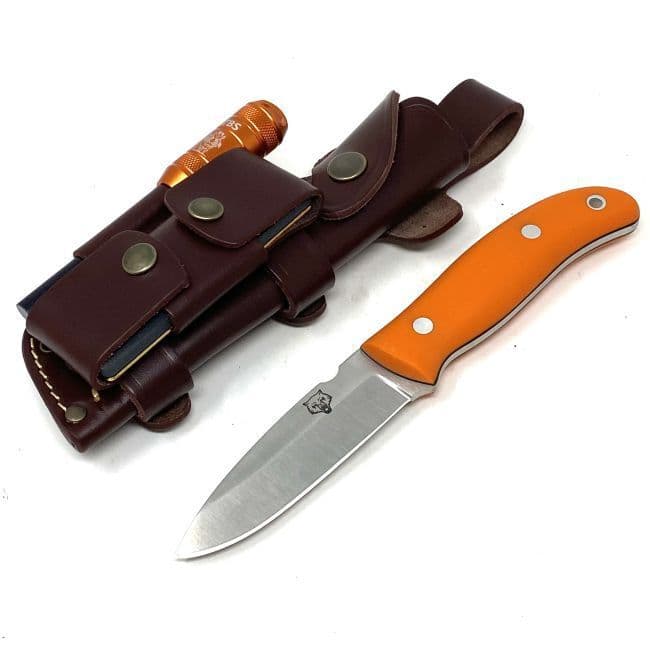 The NEW TBS Timberwolf Knife - The Ultimate All Rounder - Orange G10 - DC4 & Firesteel Edition