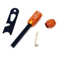 The NEW TBS Timberwolf Knife - The Ultimate All Rounder - Orange G10 - Kydex Sheath