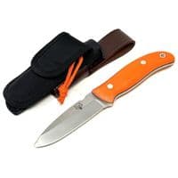The TBS Timberwolf Knife  & Raptor Combo - Orange G10 - Kydex Sheath