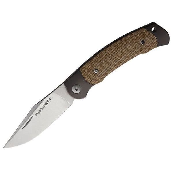Viper Twin Slip Joint EDC Knife - Brown Micarta