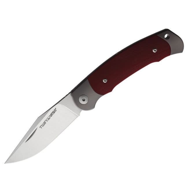 Viper Twin Slip Joint EDC Knife - Red Micarta