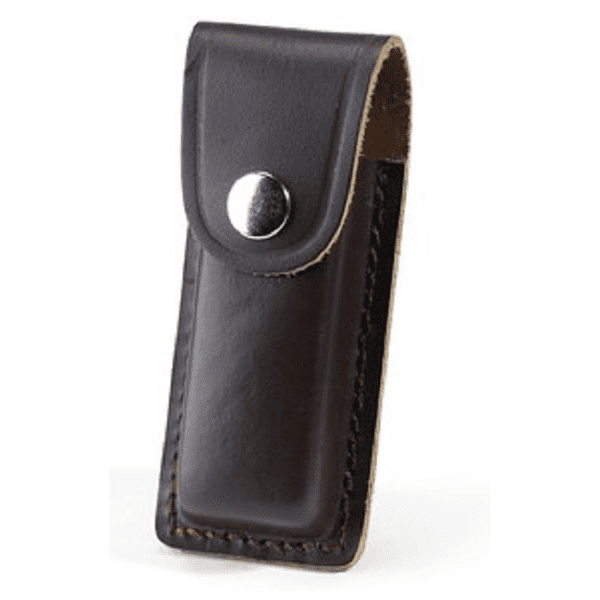 Whitby & Co Dark Brown Leather Folding Knife Multi-Tool Sheath - 3