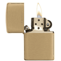 Zippo Classic Brushed Solid Brass Lighter