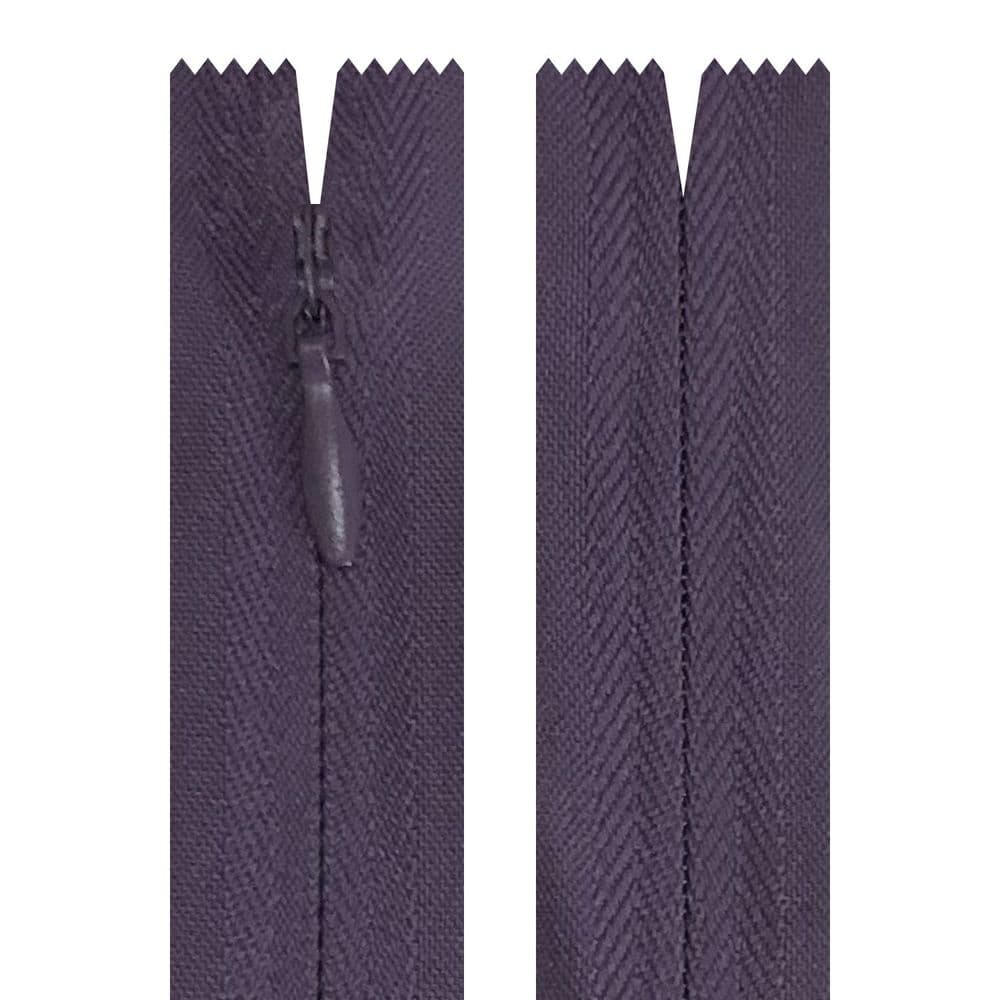 S3 Concealed Zip on Tape 196 Eggplant
