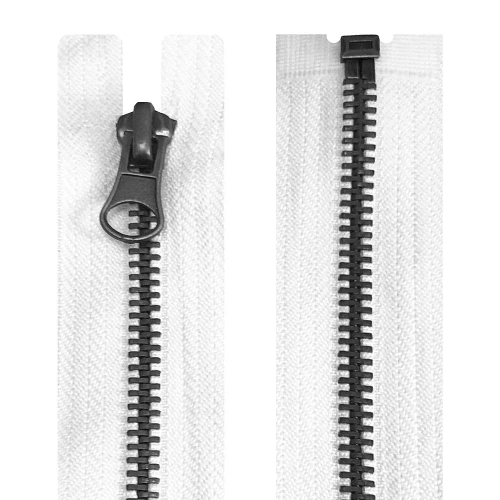 S5 Metal Zip for Jackets/Coats 101 White