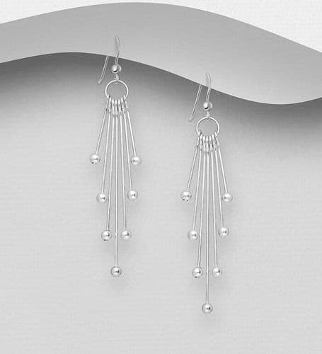 ✨ 925 Sterling Silver Chandelier Hook/Drop Earrings – Elegant, Flowing & Stunningly Detailed