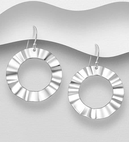 925 Sterling Silver Four Ball Hook/Drop Earrings