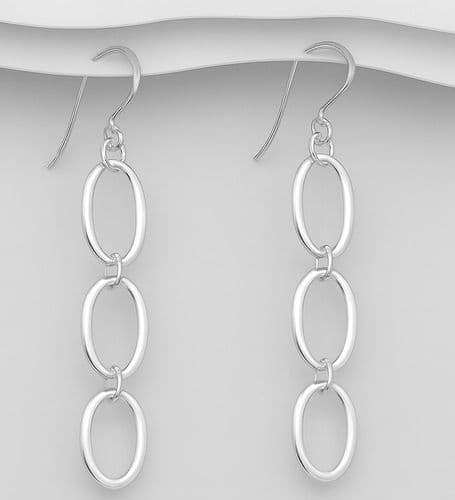 ✨ Three Ovals that dance with every step. ● Beautifully elevated- 925 Sterling Silver