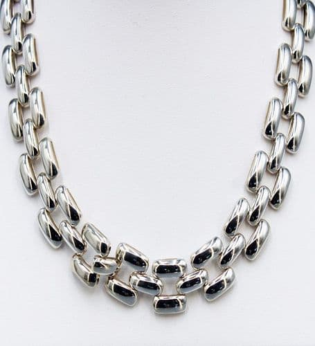 925 Hand Crafted Sterling Silver Cartier Panther Style Links.