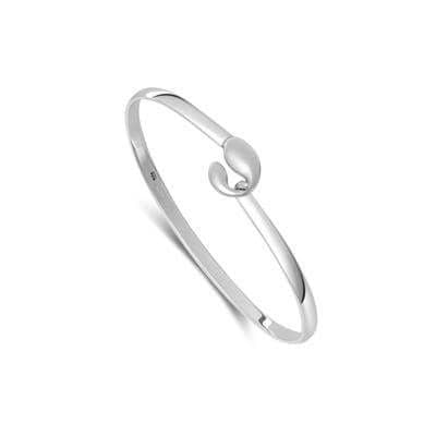 925 Solid Sterling Silver Inspired, With Elegant Design Elements The Bangle opens for easy fitting.