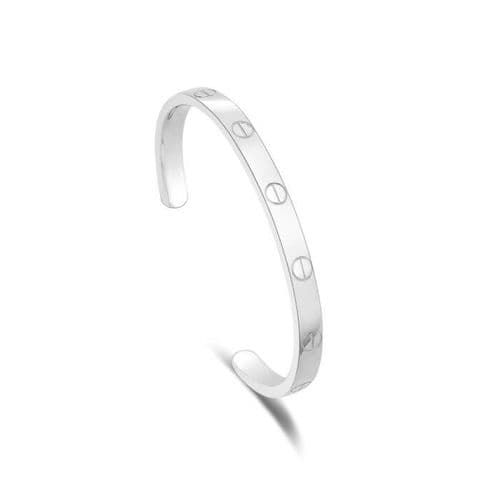 925 Solid Sterling Solid Had Crafted Silver Designer Inspired Cuff Bangle - Exclusive Design