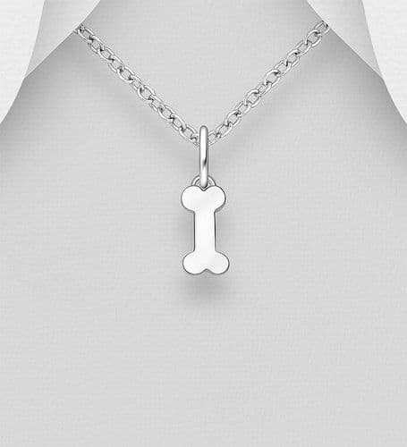 925 Sterling Silver Bone Pendant & Chain