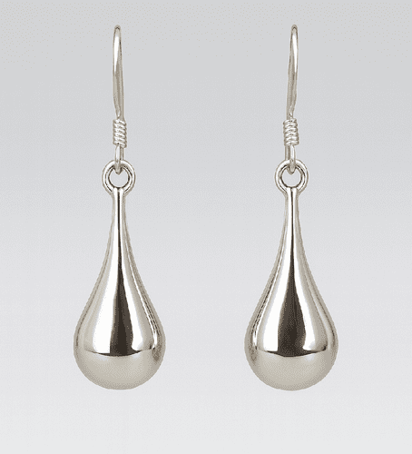925 Sterling Silver Droplet Hook/Drop Earrings