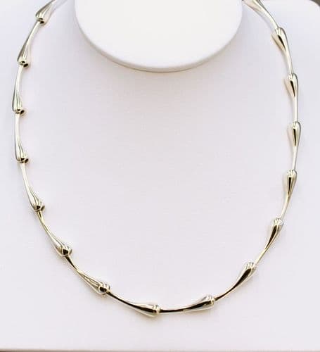 925 Sterling Silver Hand Crafted Designer Inspired Necklace. Exclusive Design