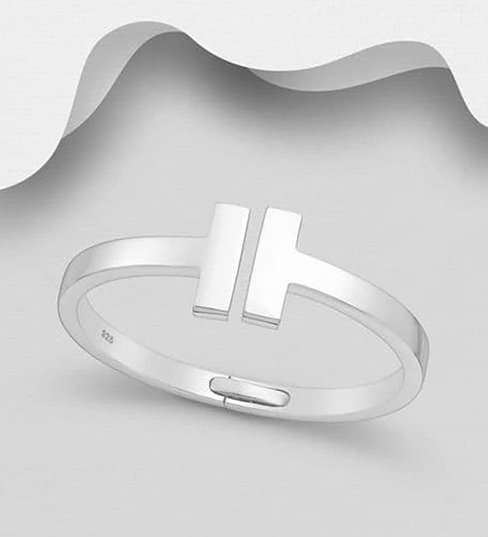 925 Sterling Silver Hand Crafted Tiffany Style Bangle: In 2 Sizes