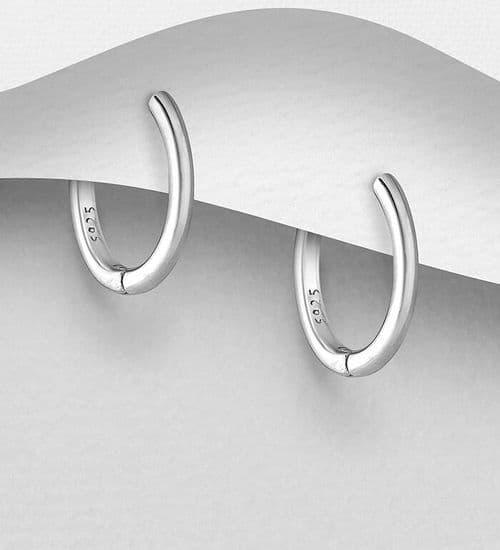 925 Sterling Silver Hoop/Creole Earrings