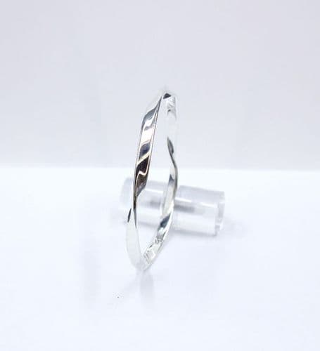 925 Sterling Silver Solid Hand Crafted Twisted Bangle