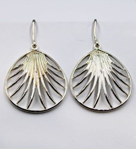 925 Sterling Silver Star & Ball Drop Earrings