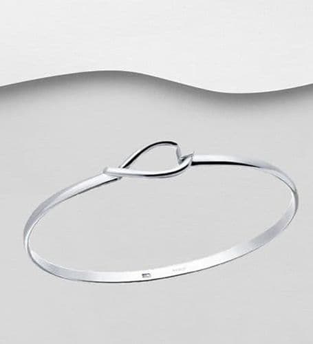 Elegant Designer Bangle That Opens - Made of 925 Solid Sterling Silver - Available in Two Sizes