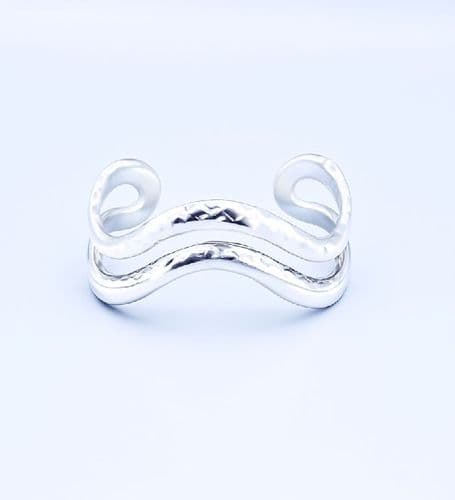 Elevate your style with this exclusive, hand-crafted cuff made from genuine 925 sterling silver.