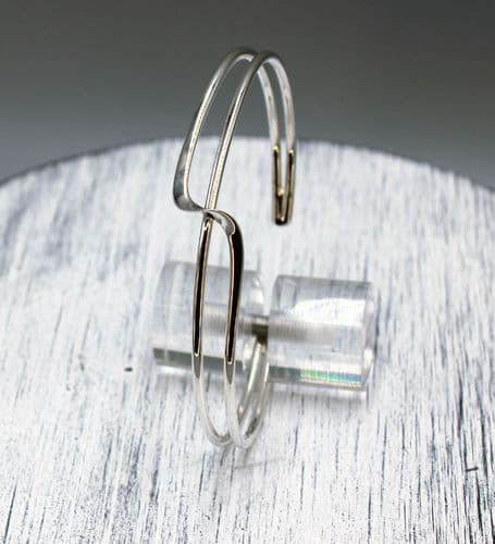 Exquisite 925 Sterling Silver Solid Handcrafted Twist Bangle - the Perfect Gift