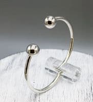 Hand Crafted Bangle: 925 Solid Sterling Silver Designer inspired. Very unique design