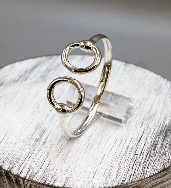 New & Unique Hinged Design: A Chic Gucci-Inspired Look in Solid 925 Sterling Silver