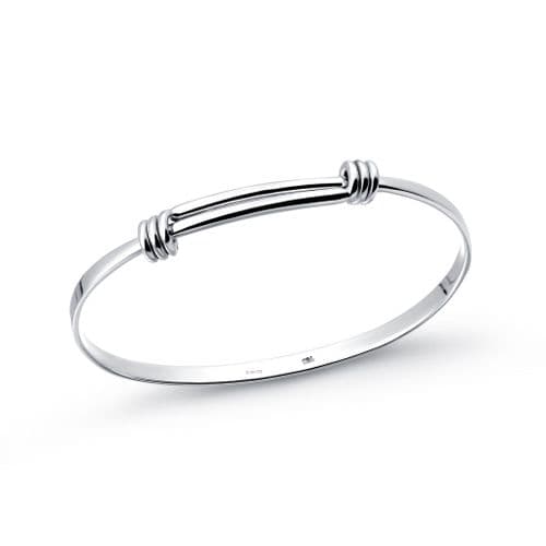 Stunning Solid 925 Sterling Silver Handcrafted Expanding Bangles – Elegant Versatility in Three Size