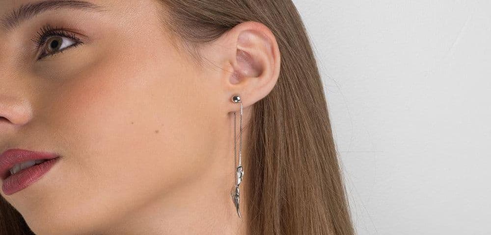 925 Sterling Silver Drop Earrings