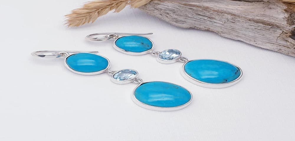 925 Sterling Silver Stone Set Earrings