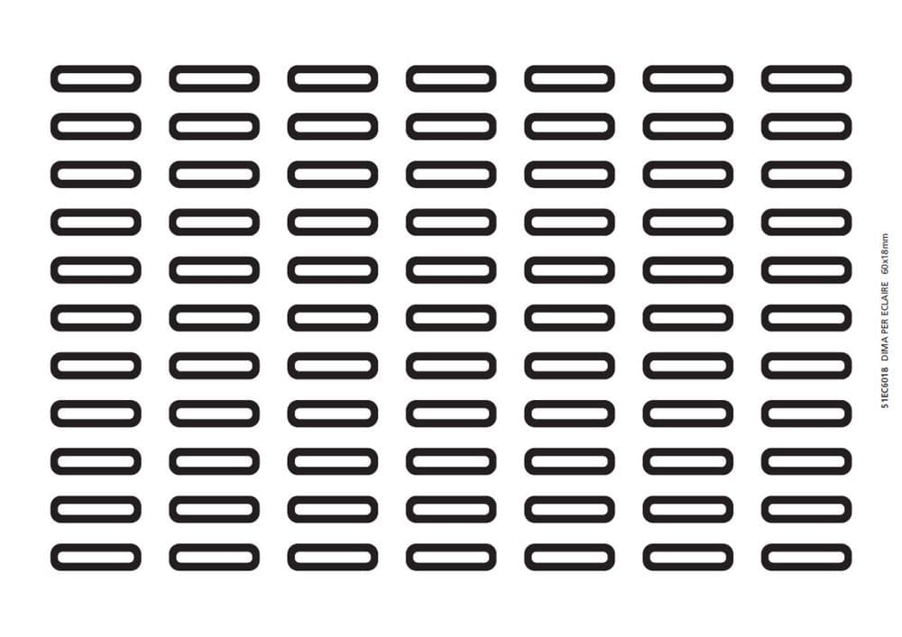 51EC6018 Martellato Small Eclair Template