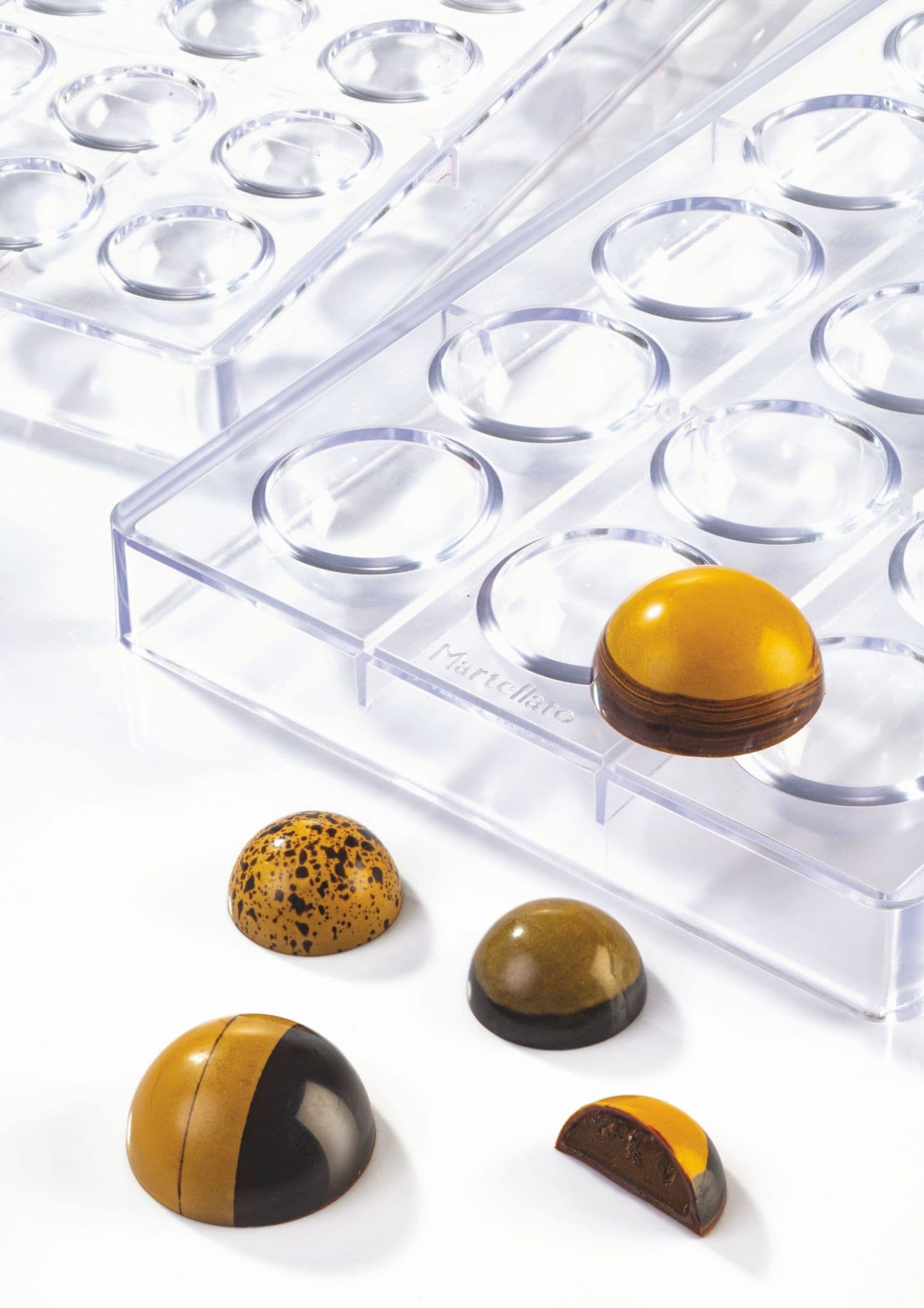 MA5004 Martellato Semisphere Chocolate Polycarbonate Mould