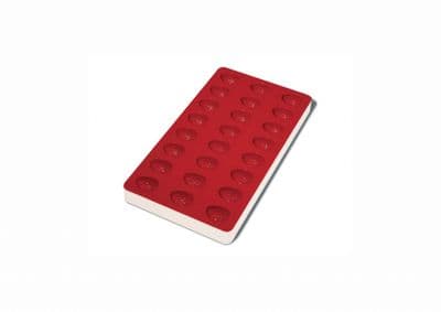 Orange SG08 Martellato Strawberry Silicone Jelly Mould