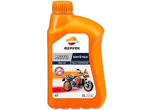 Aceite 1L Repsol moto scooter 4T 100% Sintético (5W40 / 10W40 / 10W30)