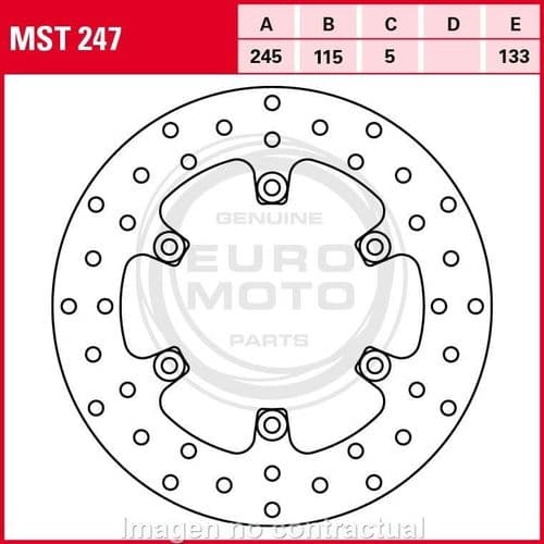 Disco de freno TRW MST 247