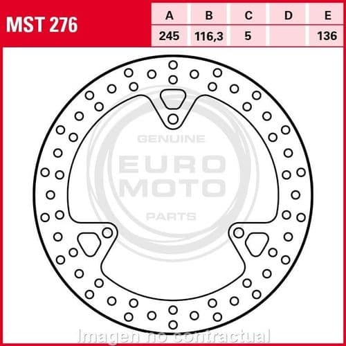 Disco de freno TRW MST 276