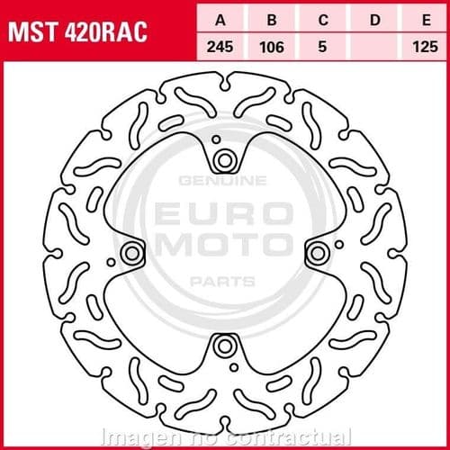 Disco de freno TRW MST 420 RAC