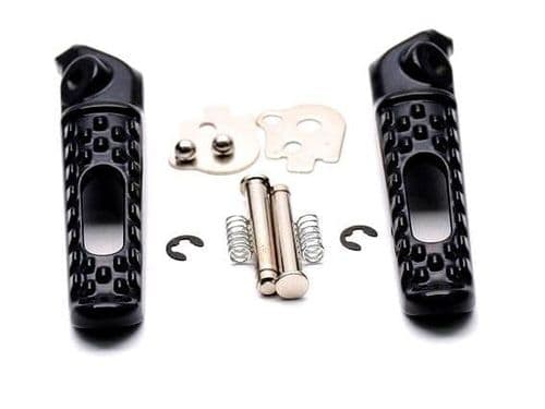 Estriberas traseras negras Honda CBR 600 1000cc