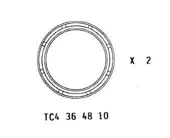 Juego retenes horquilla Yamaha Xmax 125/250 (ref:72.62)