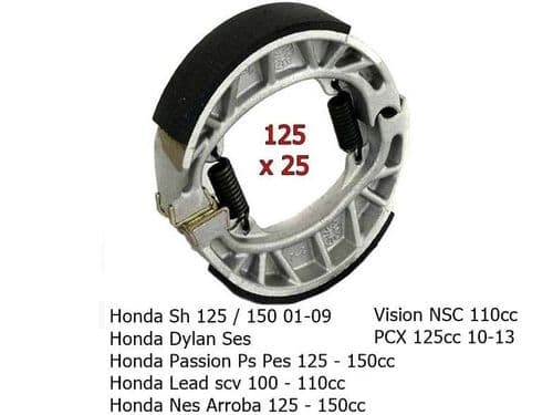 Mordazas de freno Honda Sh Dylan Ps Nes Pcx 125, Vision
