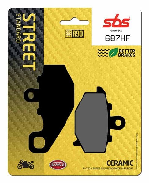 PASTILLA DE FRENO SBS P687-HF