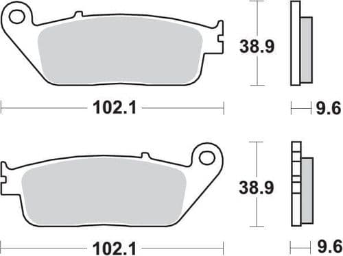 Pastillas de freno Competicion Honda Vfr 750 F