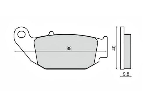 Pastillas de freno Honda CBR 125 MSX Traseras