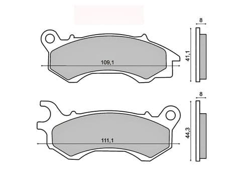 Pastillas de freno Honda Sh Mode / Pcx 125 / Vision 110